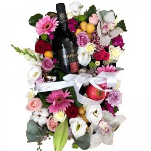 סידור פרחים מרובע