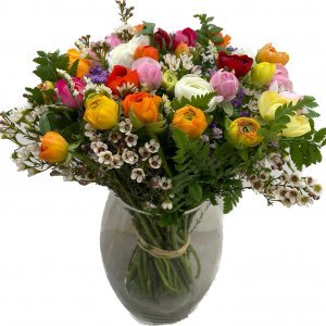 זר נוריות צבעוני