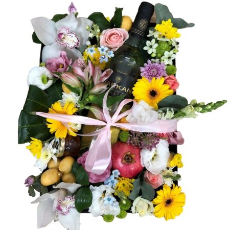 סידור פרחים מרובע