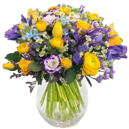 זר סגול צהוב