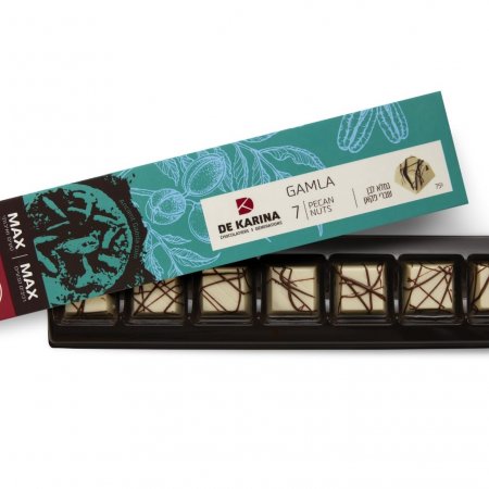 פסיפסי שוקולד לבן עם שברי פקאן