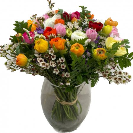 זר נוריות צבעוני