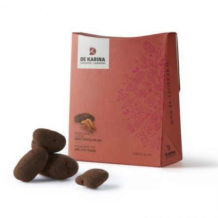 פרליטס אדום- פניני שוקולד מריר ופקאן